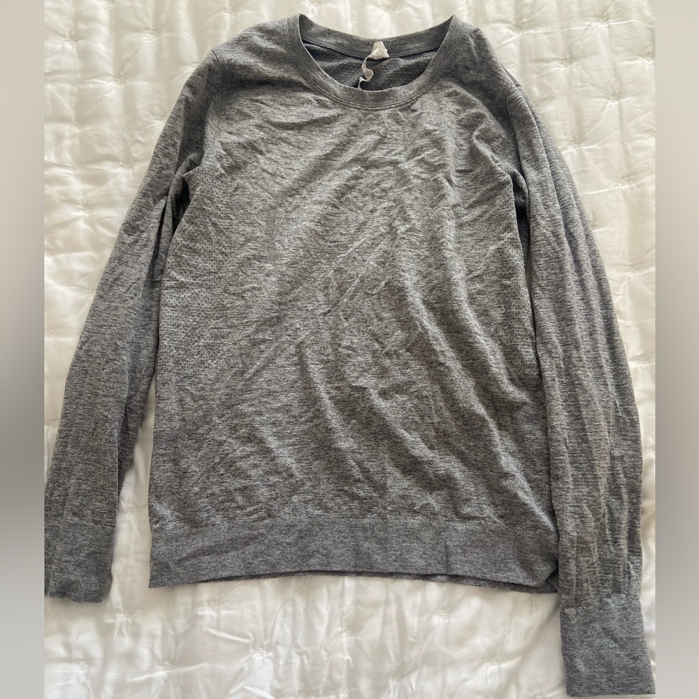 Swiftly Tech Long-Sleeve Shirt 2.0 Regular Length size: 6 color: gray